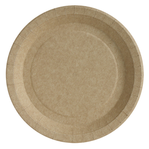 Europe Plate Ø26 cm Kraft Greaseproof 50 units.