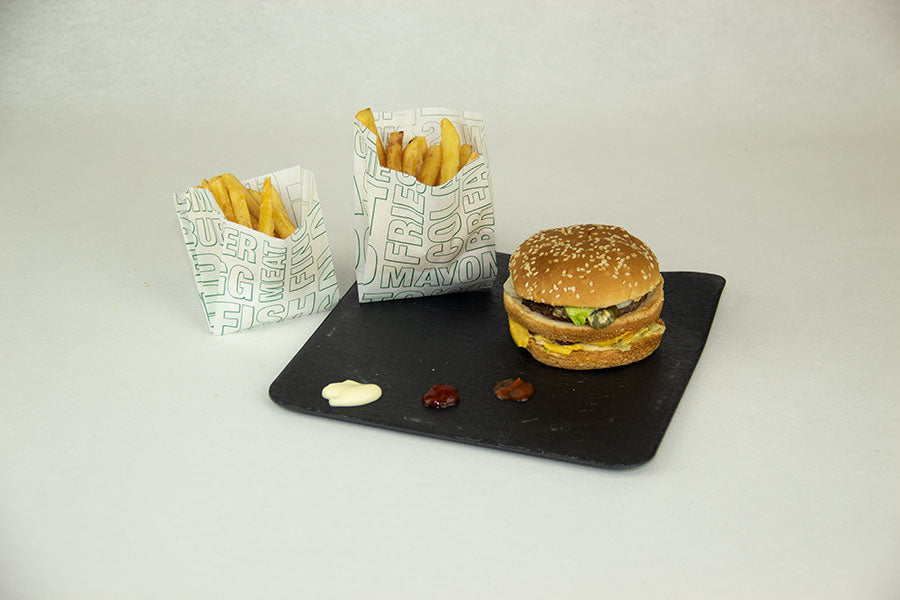 Bolsa Papel Antigrasa 9+5x10cm 35gr Deco. Gourmet, 2.000uds