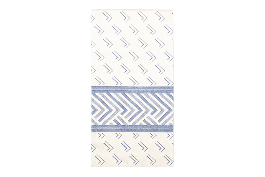 Servilleta Bambulux 48x48cm Pleg. 1/8 Deco. Square Azul, 300uds