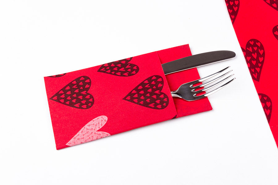 Kanguro Air Soft 40x40 240 units Red Deco. Agatha