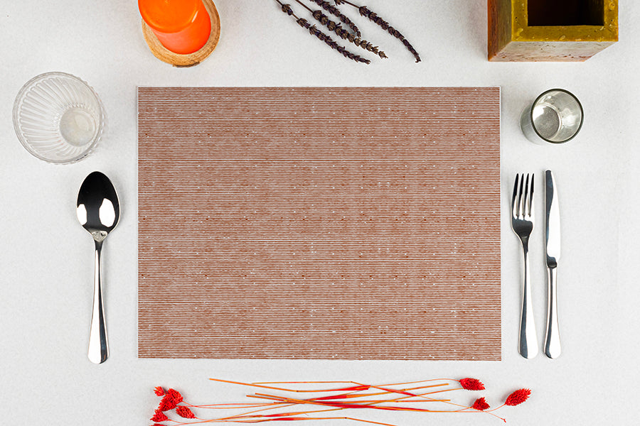 Mantel Cortado Bambulux 30x40cm Deco. Capri Terra, 250uds