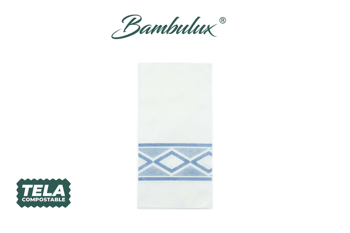 Servir. Bambulux 48x48 Pl. 1/8 300uds. Blanco DL AZ Déco. Delfos Bleu