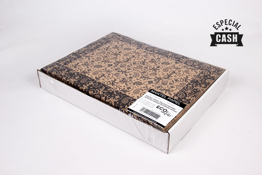 Mantel papel 30x40cm 50gr Eco Nature Deco. Cachemir, Estuche de 500uds