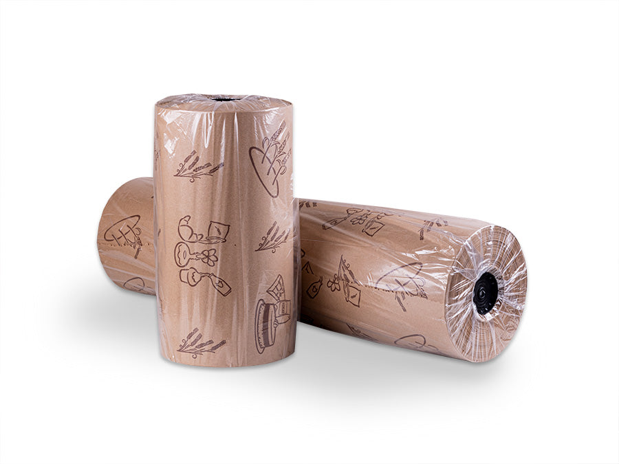 Bobina Mostrador 30cm 40gr Kraft Natural Deco. Panaderia 4kg