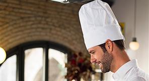 ; Rouleau Drap Gorro Cocina-Cheff Blanco