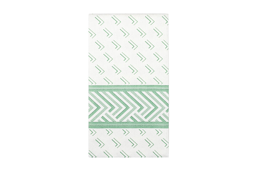 Servilleta Bambulux 48x48cm Pleg. 1/8 Deco. Square Verde, 300uds