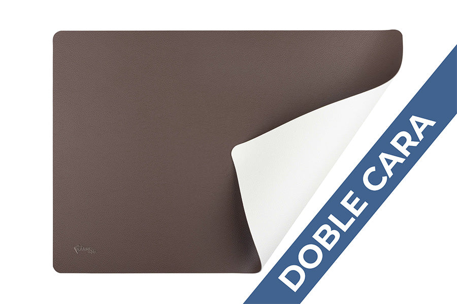 Mantel Polipiel 30x43cm Marrón-Blanco (12pq x 12uds)