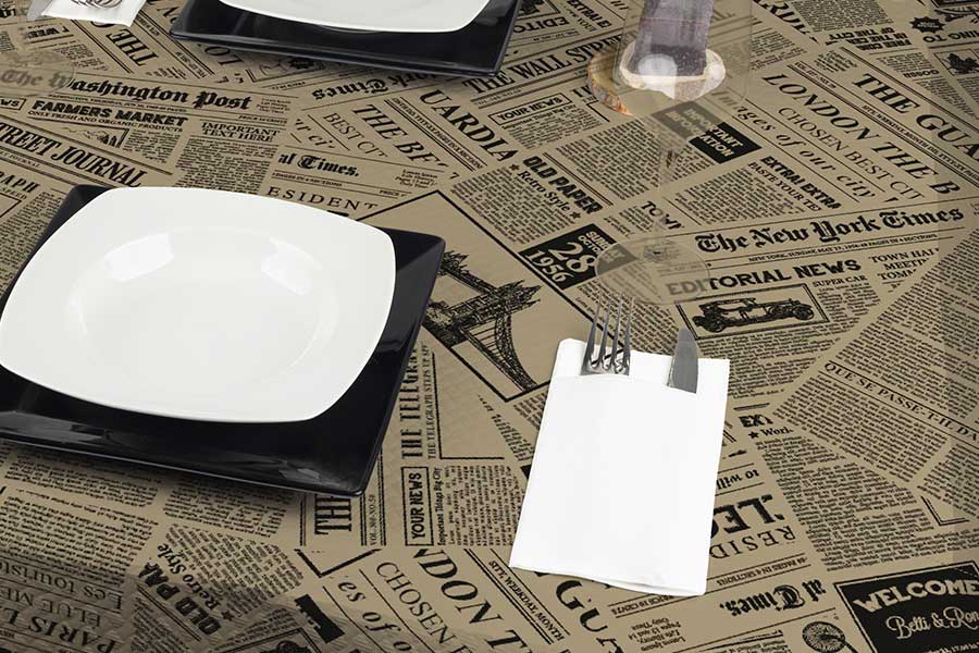 Mantel 100x100cm Eco Nature Deco. Prensa, 400uds (Retractilado y codificado)