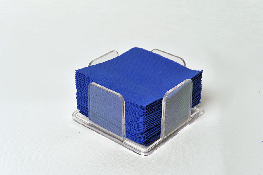 Servilletas Punta Punta 20x20cm Azul, 100uds 30pq