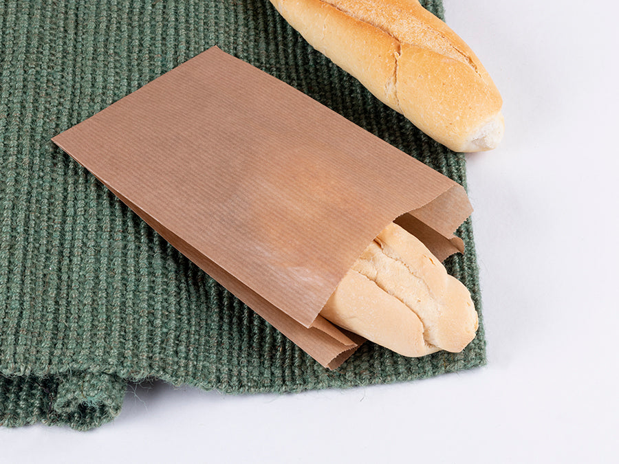 Paper Bag 12+6x20cm 35gr. Laid Kraft 1,000 units.