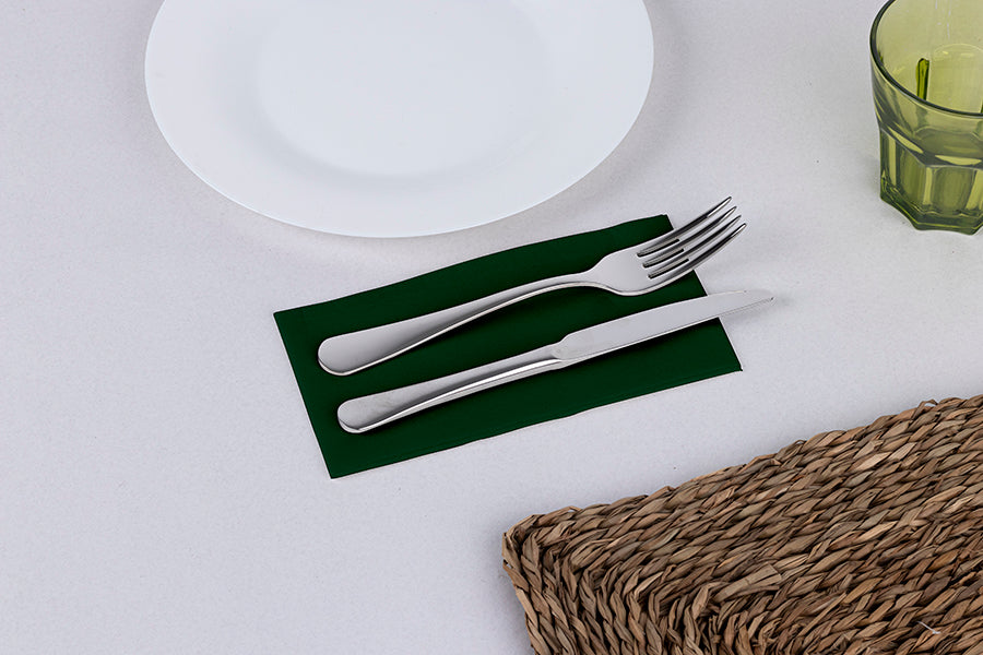 Servilletas Punta Punta 24x40cm Pleg. 1/6 Libro Verde, 1.200uds