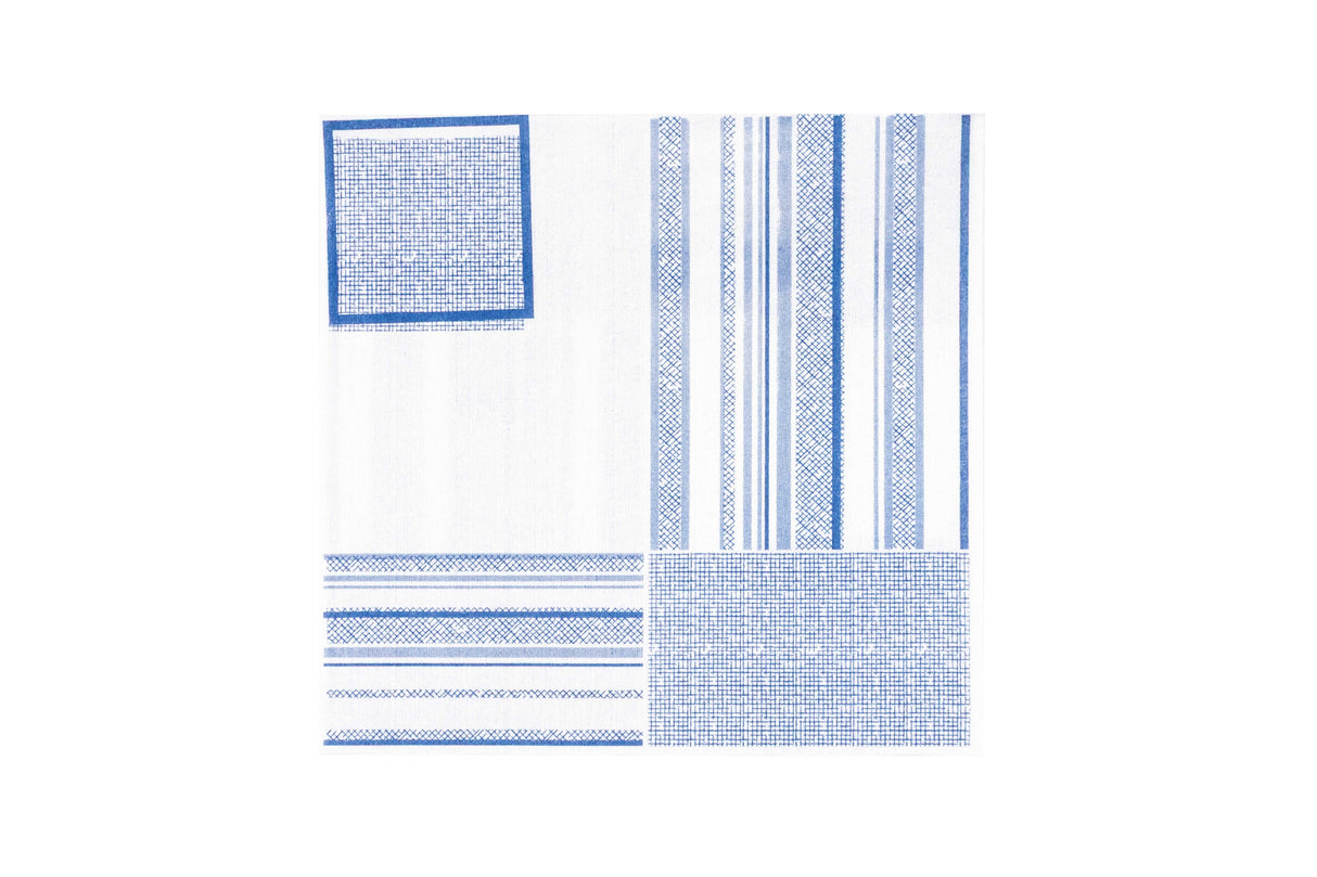 Servilleta Bambutex 40x40cm Deco. Campos Azul, 600uds