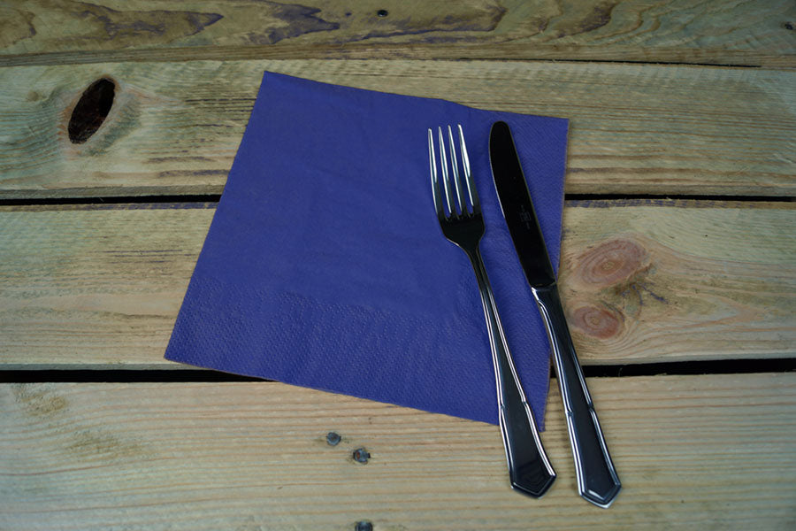 Servilleta 40x40cm Azul 2 Capas, 50uds 24paq