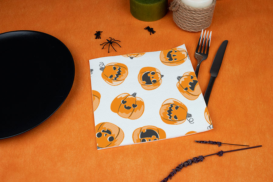 Servilleta Punta Punta 33x33cm Deco. Halloween, 100uds 16paq