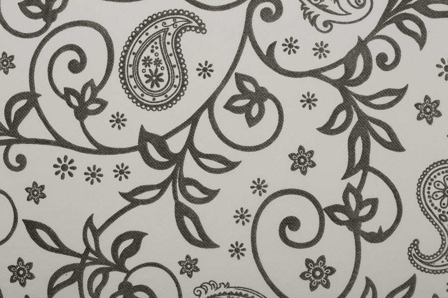 Rollo Mantel Air Soft 1,20x25m Deco. Cachemir Negro