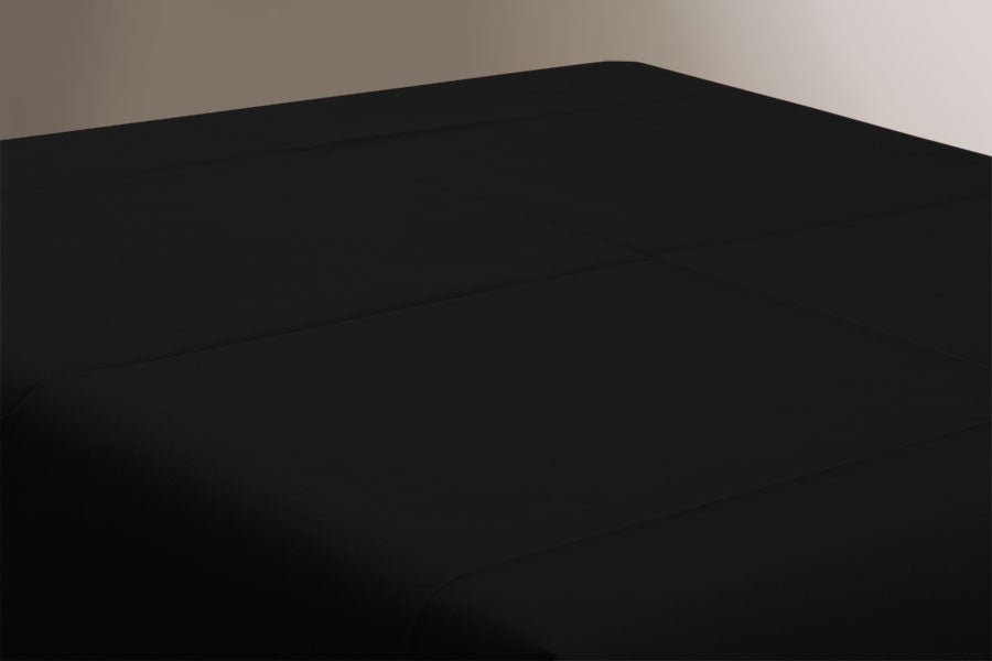 Air Soft Tablecloth 100x100 Folded 1/8, 100 units. Black