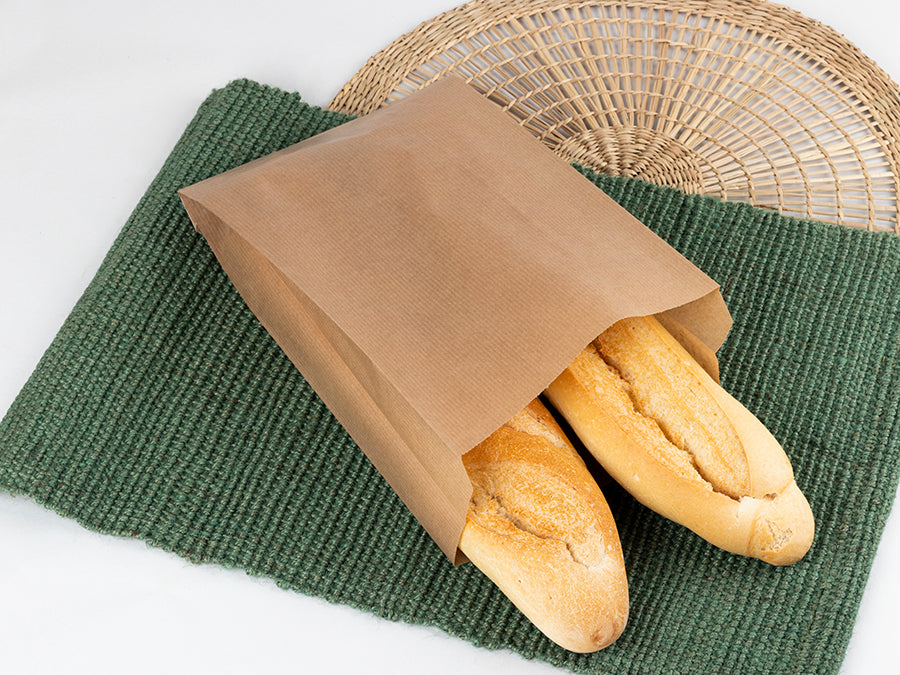 Bolsa Papel 18+10x32cm 40gr Kraft Verjurado, 1.000uds