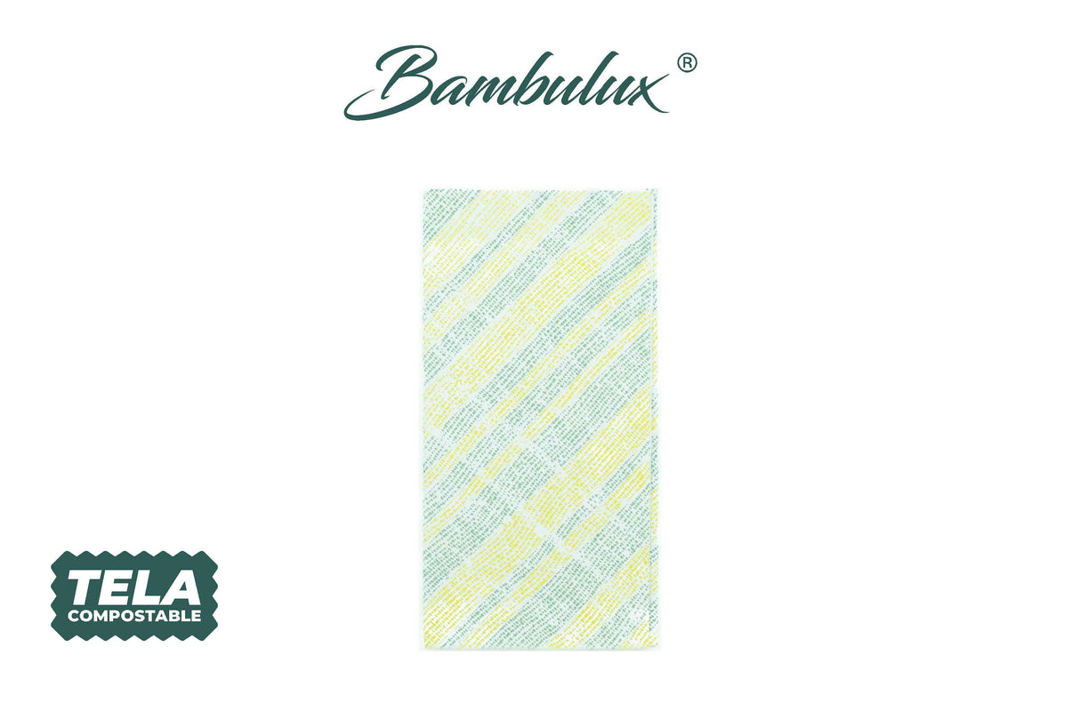Servilleta Bambulux 48x48cm Pleg. 1/8 L Deco. Marea Verde, 300uds