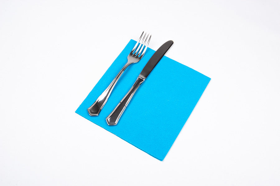 Servilleta Punta Punta 40x40cm Turquesa, 50uds 24paq