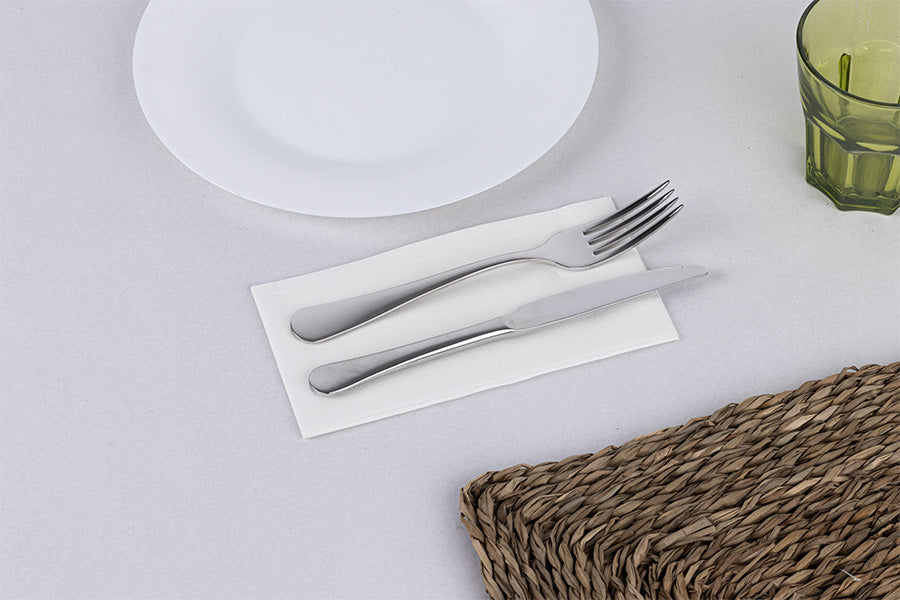 Servilletas Punta Punta 24x40cm Pleg. 1/6 Libro Blanco, 1.200uds