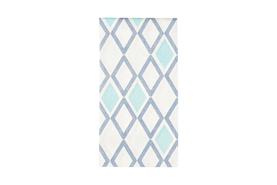 Servilleta Bambulux 48x48cm Pleg. 1/8 Deco. Tresmall Azul, 300uds