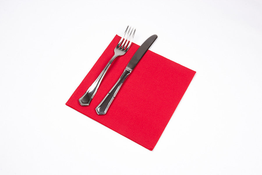 Servilleta Punta Punta 40x40cm Rojo, 50uds 24paq
