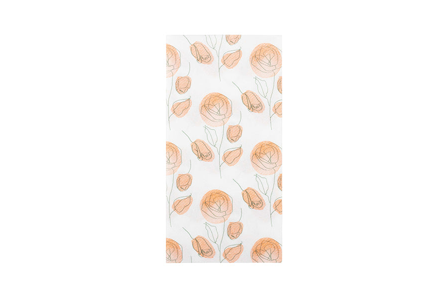 Servilleta Air Soft 48x48cm Pleg. 1/8 L Blanca Deco. Cotó Naranja, 360uds