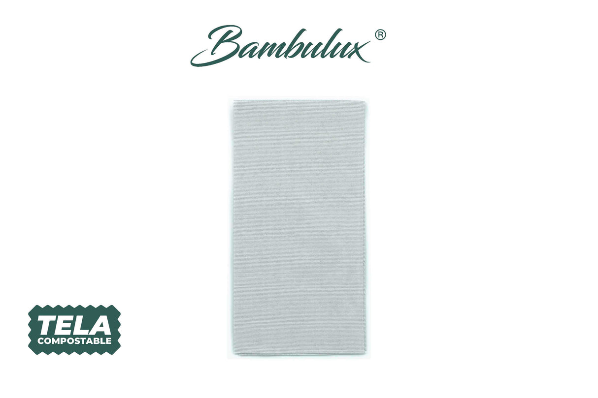 Servilleta Bambulux 48x48cm Pleg. 1/8 L Deco. Capri Gris, 300uds