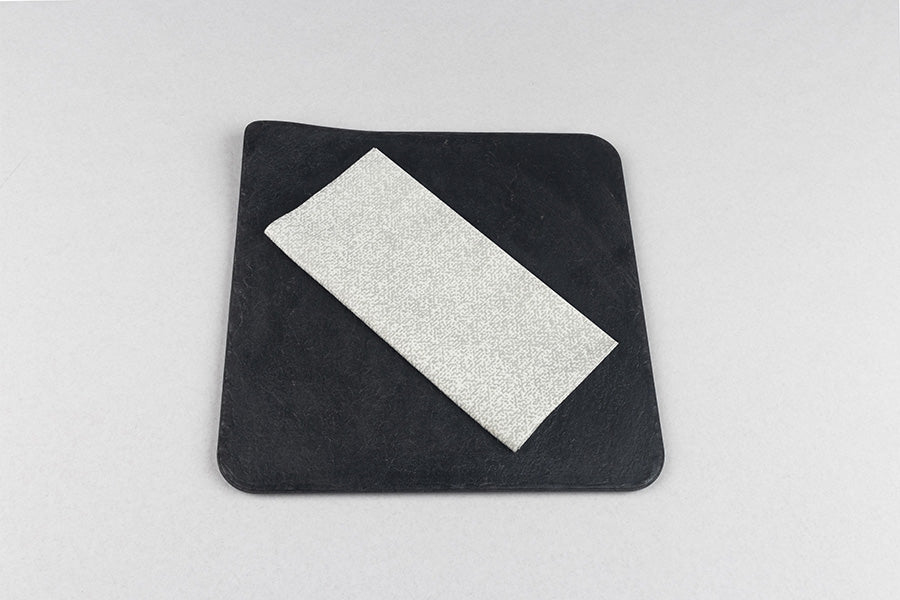 Servilleta Bambutex 40x40cm Pleg. 1/8 Deco. Esparta Gris, 400uds