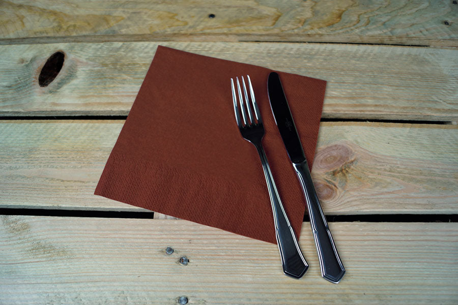 Servilleta 40x40 2 capas 50uds. 24paq. Chocolate