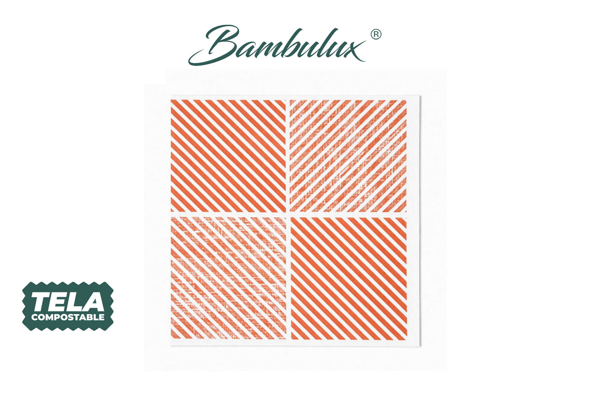 Servilleta Bambulux 48x48cm Deco. Diagonal Terra, 240uds