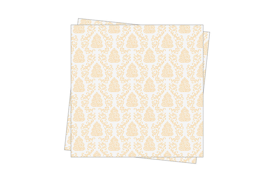 Servilleta Air Soft 40x40cm Blanco Deco. Nantes Tinta Crema, 300uds