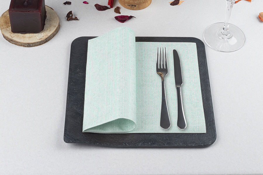 Servilleta Bambutex 48x48cm Deco. Capri Agua Marina, 300uds