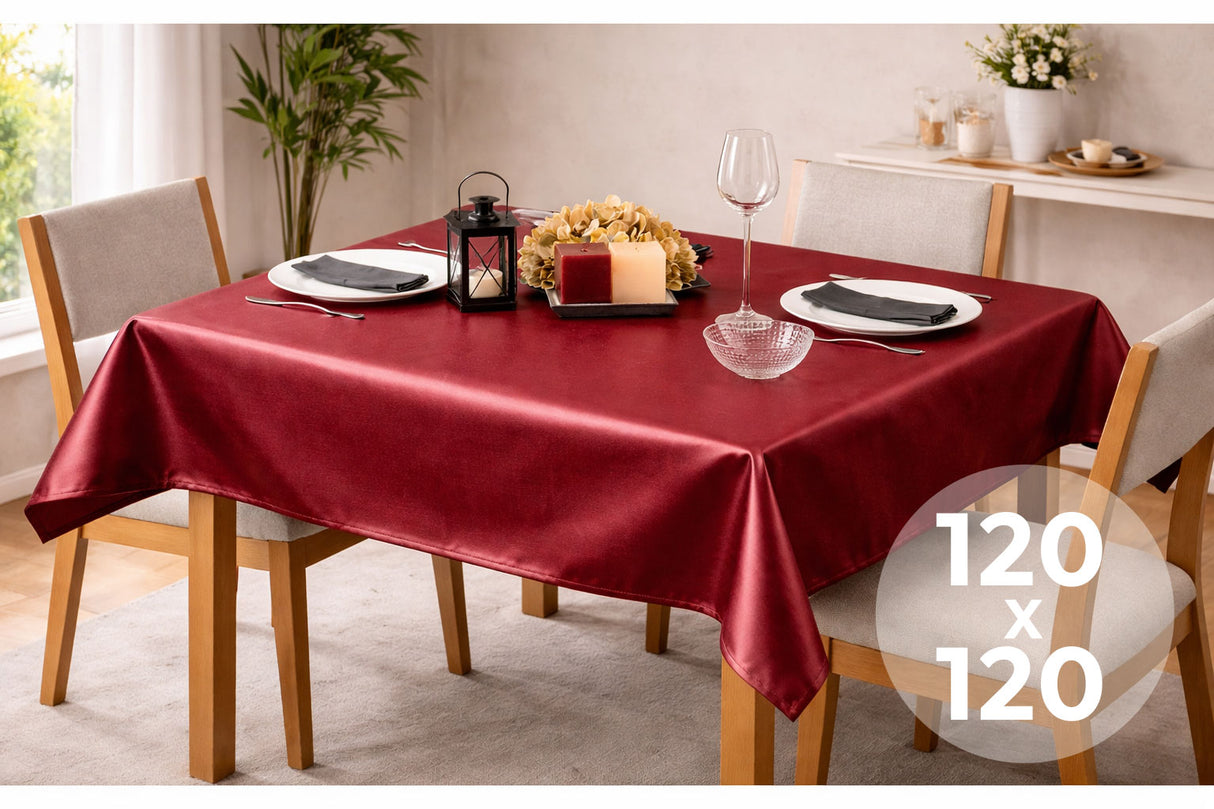 Mantel Extratela Alba Plus 120x120cm Burdeos (Confeccionado a 116x116cm)