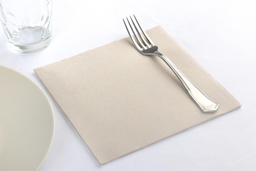 Serv. Air Soft 40x40 600 unités. Déco. Capri Crema