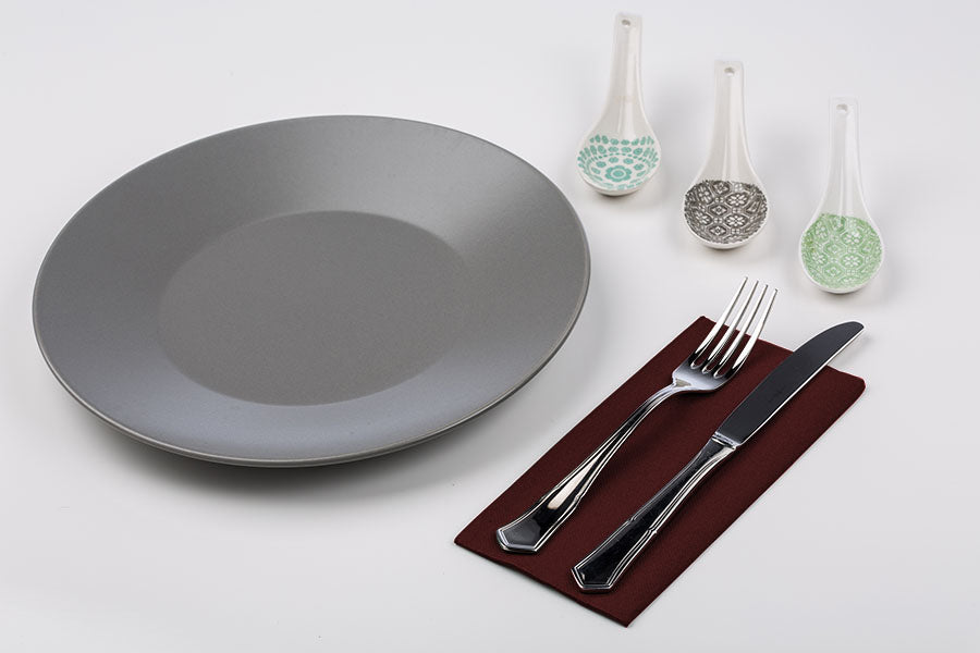 Servilleta PP 40x40 Pleg. 1/8 30ud. 40pq. Burdeos