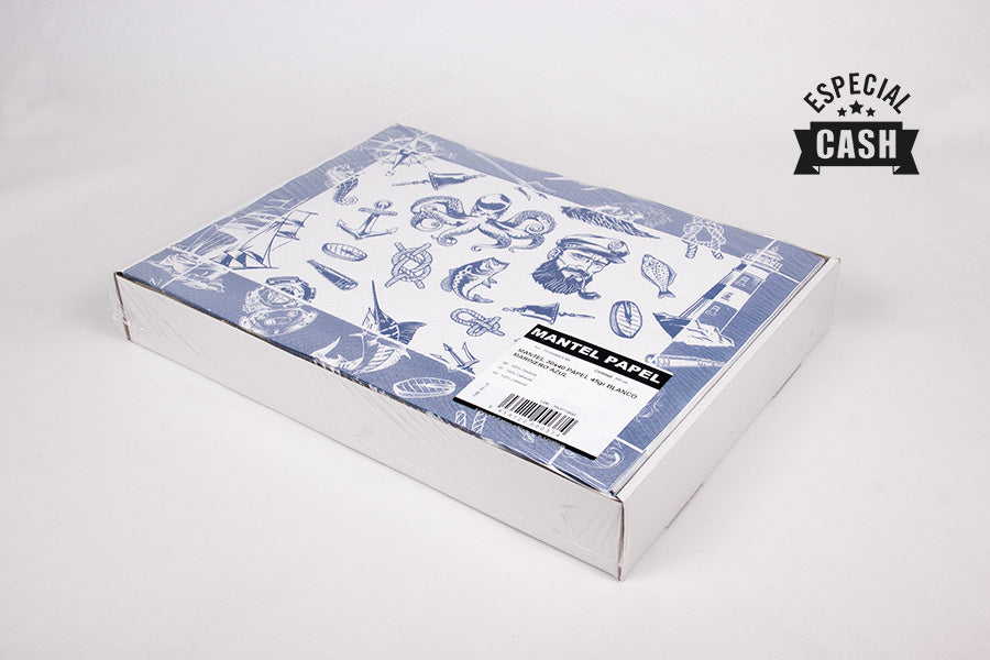 Manteau papier 30x40 Blanco 45gr Deco. Marinero Estuche de 500 uds