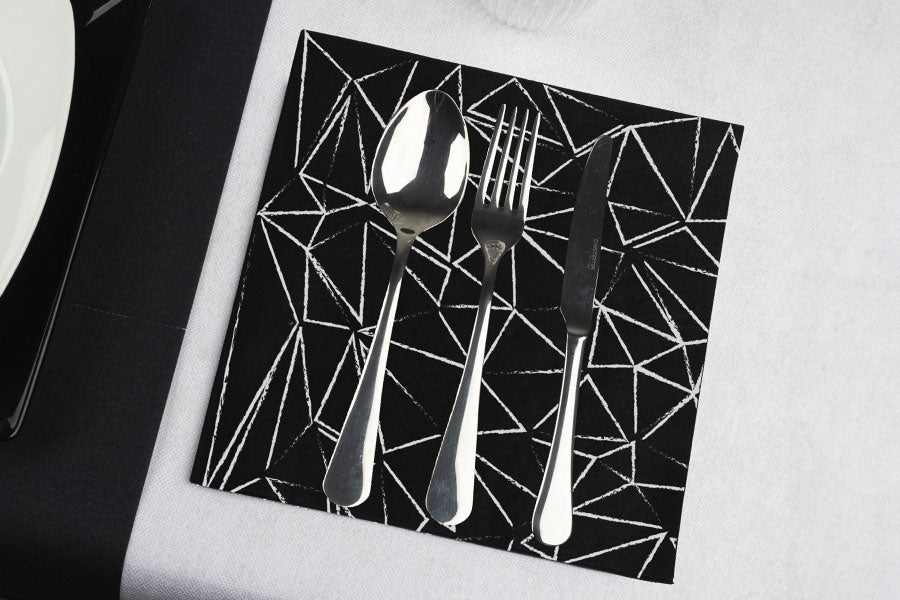 Serv. Softex 48x48cm 100gr 240ud Negro Deco. Funky