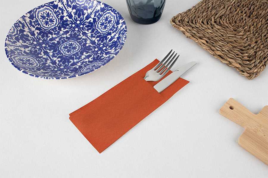 Mini Kangucel Punta Punta 24x40cm Pleg. 1/6 Naranja, 1.200uds