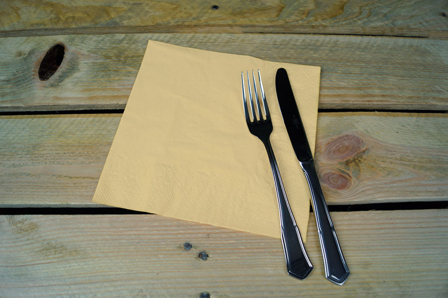 Servilleta 40x40cm Crema 2 Capas, 50uds 24paq