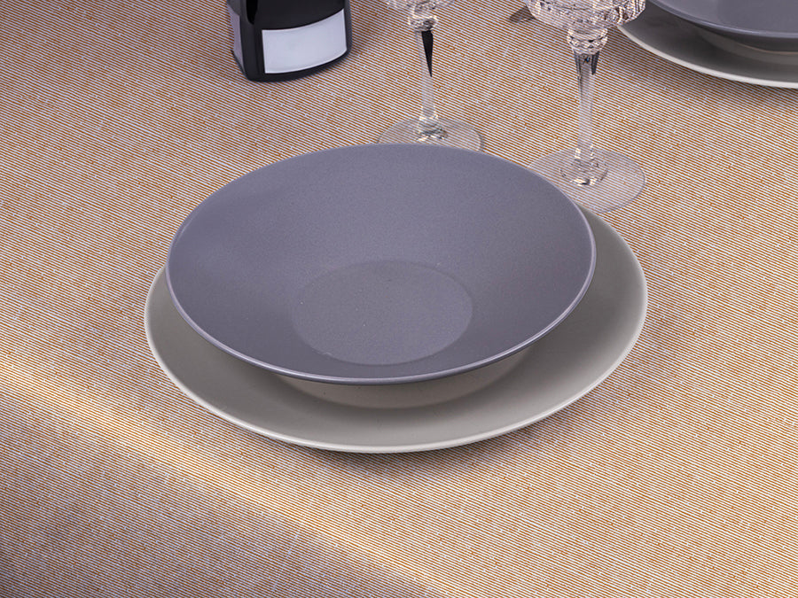 Bambulux Cut Tablecloth 100x100cm Fold. 1/8 100 units Deco. Capri Terra