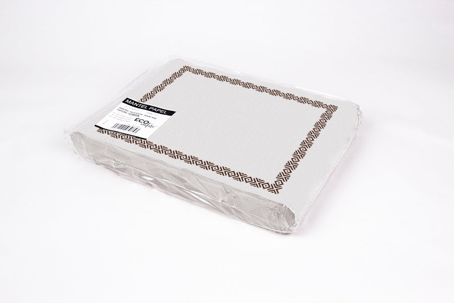 Mantel Papel 30x40cm 100gr Blanco Deco. Orla, 500uds (2x250)