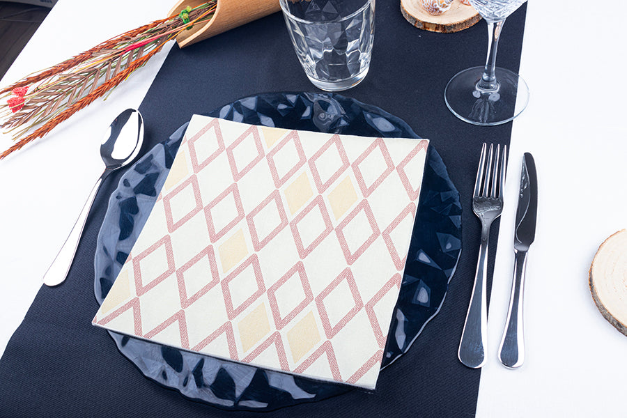 Servilleta Bambulux 48x48cm Deco. Tresmall Burdeos, 240uds