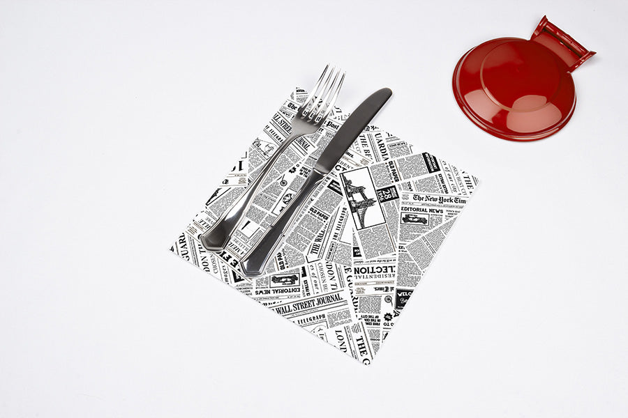 Servilleta Punta Punta 40x40cm Deco. Prensa, 600uds