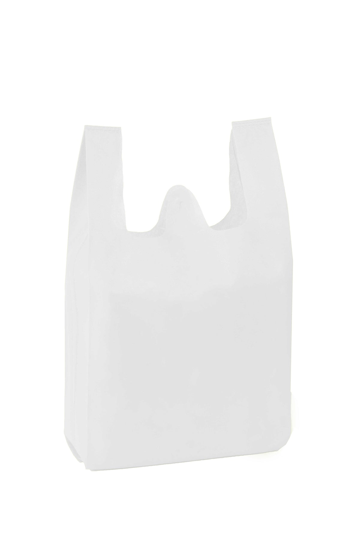 Novotex T-shirt bags, 33+14x60cm, 50g, white, 250 units.