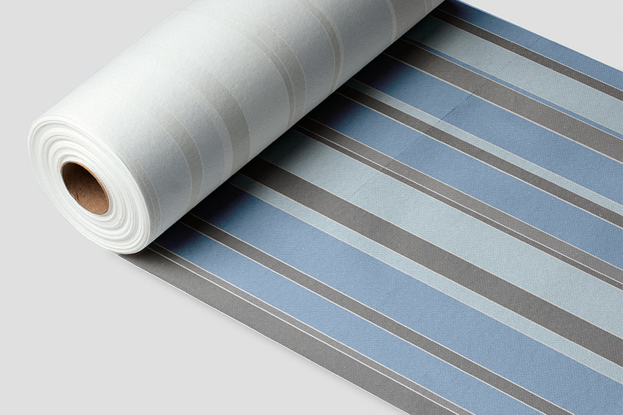 Rollo Mantel Air Soft 0,40x48m Prec. 30cm Deco. Linde Azul/Negro