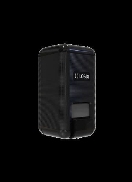 Distributeur de savon liquide Losdi Eco-Luxe noir 1 L en plastique recyclé