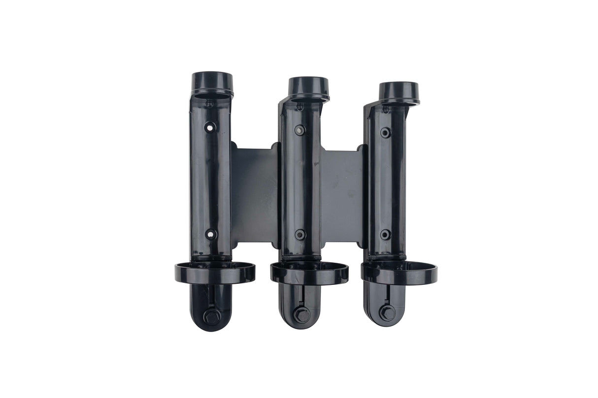 Soporte Dosificador Pared Negro Triple