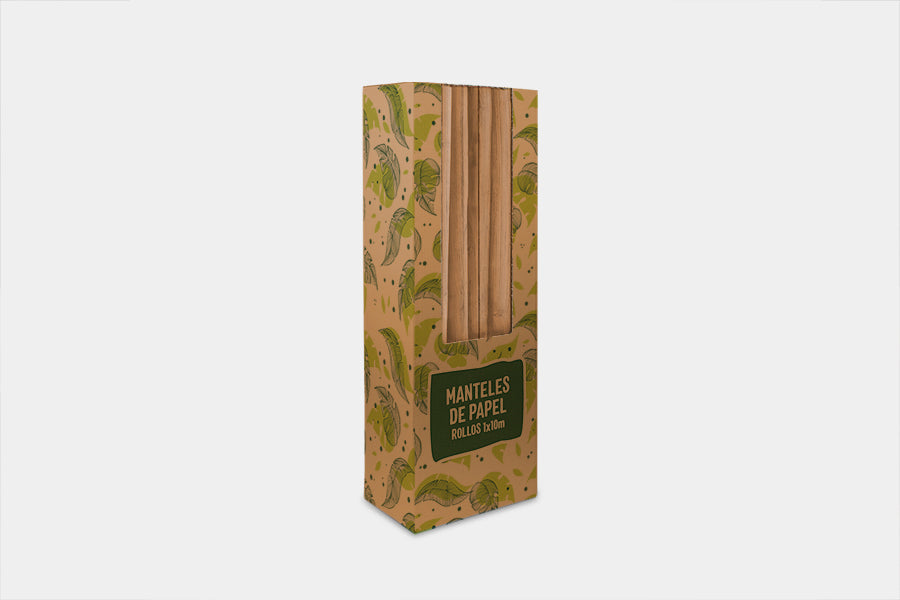 Rollo Mantel Papel 1x10m 40gr Eco Nature Deco. Madera