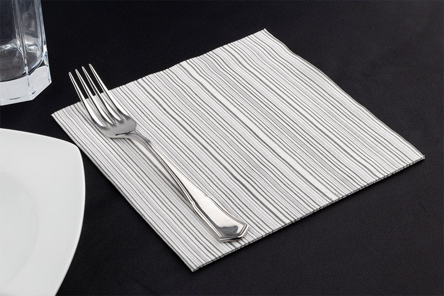 Servilleta Bambutex 40x40cm Deco. Basic Negro, 600uds